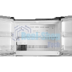 Холодильник Hitachi R-W660PUC7X GS серебристый стекло двухкамерный 396/144л морозилка сверху, No Frost, Side by Side
