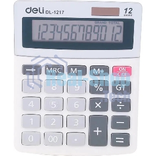 Калькулятор настольный Deli E1217 в ассортименте 12-разр. 1003503