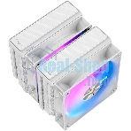 Кулер Ocypus Delta A62 WH ARGb белый 260W/All Intel/AMD AM*/2 fans/Screws