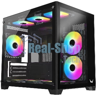Компьютерный корпус AeroCool/Formula Crystal Z5 черный без БП mATX 1x120мм 2xUSB 2.0 1xUSB 3.0 audio bott PSU