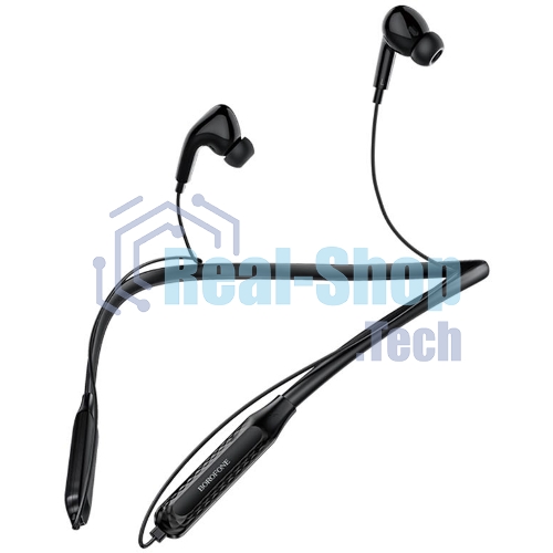 Наушники TWS Borofone BE45 черный, вкладыши, Bluetooth, сенсорное управление, до 3 ч