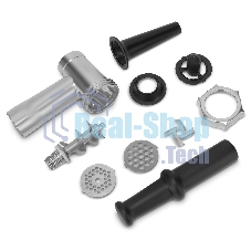 Мясорубка электрическая Vitek VT-3615 черный, 1700 Вт, 2.0 кг/мин, реверс, защита от перегрузки, насадки - 4