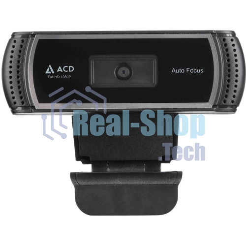 Веб-камера ACD Vision UC700 1920x1080, 30 кадр/с, USB Type-A, микрофон (шумоподавление), автоматическая фокусировка, автоосвещение, шторка приватности, универсальное крепление