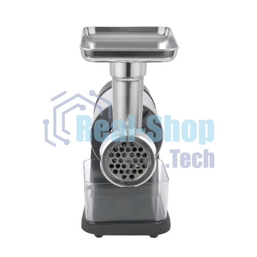 Мясорубка электрическая Centek CT-1607 серый, 3000 Вт, 3.0 кг/мин, реверс, металлический лоток, насадки - 5