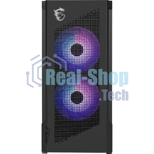 Компьютерный корпус MSI MPG VELOX 300R AIRFLOW PZ, Global, 2xUSB 3.2 Gen 1, 1xUSB 3.2 Gen2 Type-C,2x160мм ARGb Fan, 1x120мм