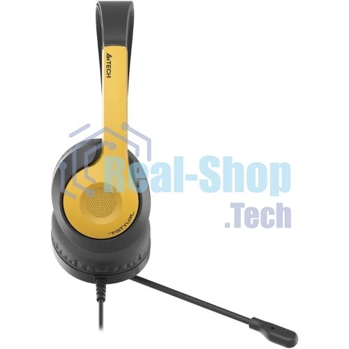 Гарнитура A4Tech Fstyler FH100U желтый/черный, проводная