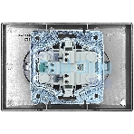 Розетка 2-мест. б/з СП ZIMA IP20 16А ПБТ безвинт. зажим серый матовый LEZARD 704-7400-128BQC