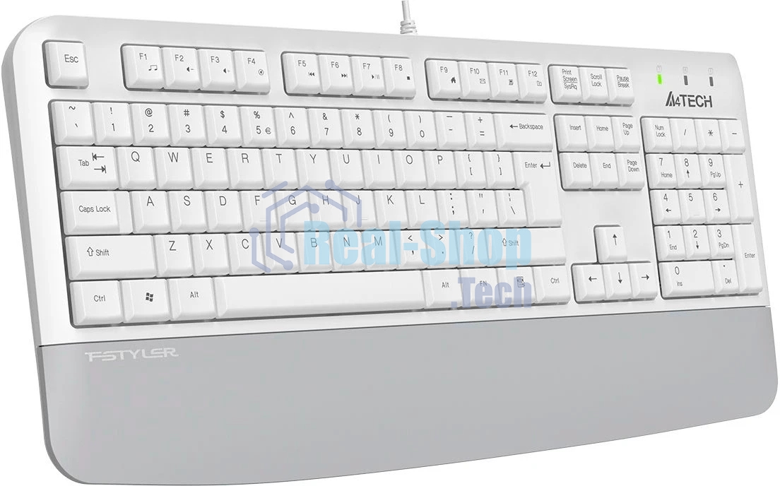 Клавиатура A4Tech Fstyler FK20 проводная, USB Type-A, белый