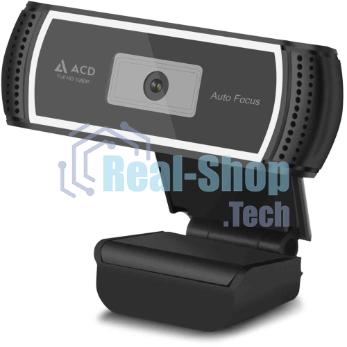 Веб-камера ACD Vision UC700 1920x1080, 30 кадр/с, USB Type-A, микрофон (шумоподавление), автоматическая фокусировка, автоосвещение, шторка приватности, универсальное крепление
