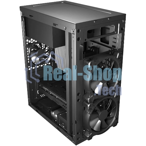 Компьютерный корпус Digma DCC-MN306 черный без БП mATX 1x80мм 1x92мм 2x120мм 2xUSB 2.0 1xUSB 3.0 audio