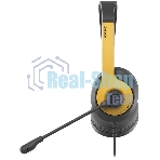Гарнитура A4Tech Fstyler FH100U желтый/черный, проводная