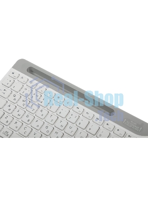 Клавиатура проводная A4Tech Fstyler FK25, USB, белый/серый