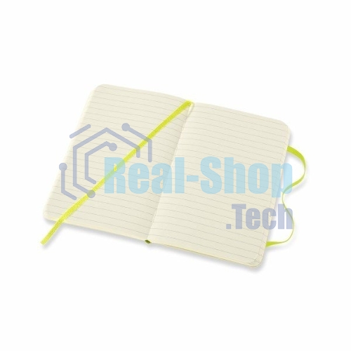 Блокнот Moleskine CLASSIC SOFT QP611C2 Pocket 90x140 мм, 192 страниц, линейка, мягкая обложка, лайм