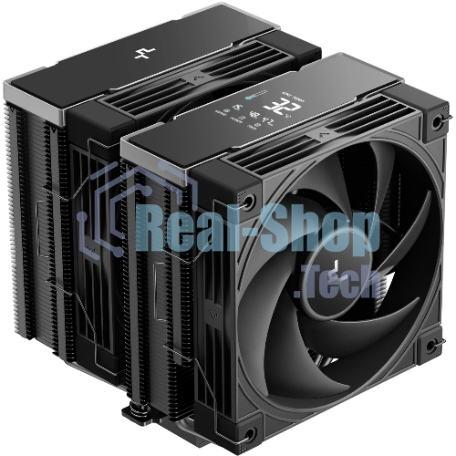 Кулер для процессора DEEPCOOL AK620 G2 DIGITAL NYX LGA1851/1700/1200/115X/AM5/AM4 (8шт/кор, TDP 260W, PWM, DUAL Fan 120мм, 6 тепл. трубок, Copper Base, черный) RET (R-AK620G2-BKNNMN-GJD-1)