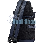 Рюкзак слинг Piquadro Harper CA6784AP/BLUTM синий/коричневый кожа