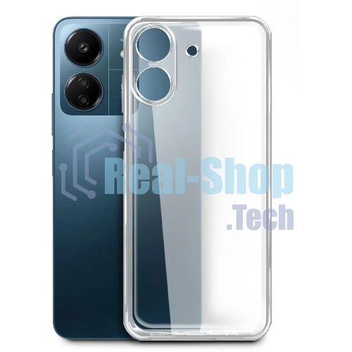 Чехол (клип-кейс) BoraSCO для Xiaomi Redmi 13C Silicone Case прозрачный (72840)