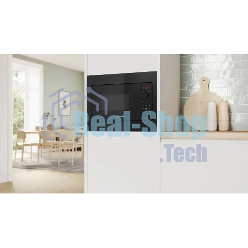 Микроволновая печь Bosch BFL523MB4 черный (встраиваемая)