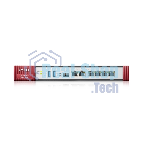 Межсетевой экран Zyxel USG FLEX 200HP, Rack, 1xRJ-45: 1/2.5G (LAN/WAN), 1xRJ-45: 1/2.5G PoE+ (LAN/WAN), 6xRJ-45: 1G (LAN/WAN), 1xUSB3.0 **