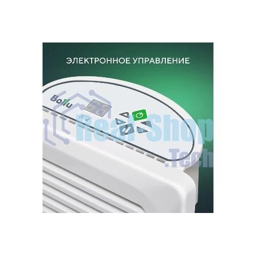 Конвектор электрический Ballu Enzo BEC/EZER-1500 белый, 1500 Вт, 20 м2, термостат, дисплей