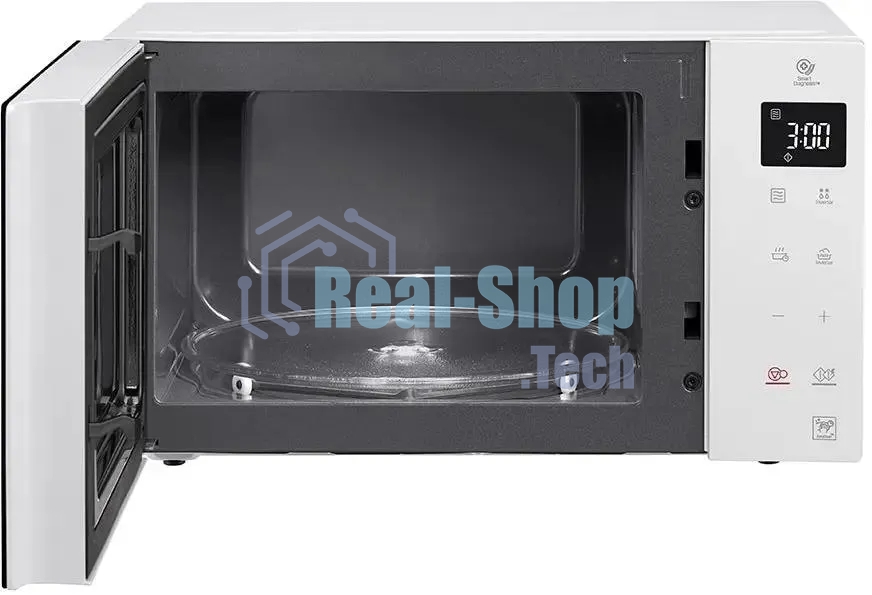 Микроволновая печь LG MW25R35GISW белый/черный, 25 л, 1000 Вт, переключатели - сенсор