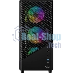 Компьютерный корпус Aerocool/Formula Mana Geometry черный без БП ATX 3x120мм 1xUSB 3.0 1xUSB3.1 audio bott PSU