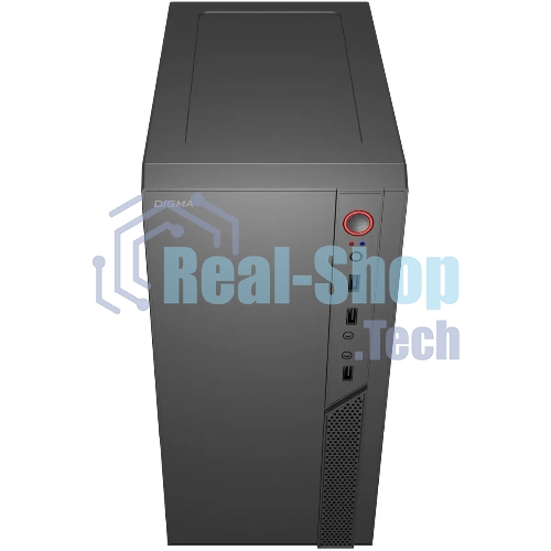 Компьютерный корпус Digma DCC-MN306 черный без БП mATX 1x80мм 1x92мм 2x120мм 2xUSB 2.0 1xUSB 3.0 audio