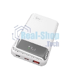 Портативный аккумулятор MORE CHOICE (4620202552747) PB29-10 10000mAh 1USB+2Type-C 3.0A 22.5W+PD20W+QC3.0, белый