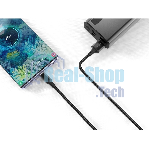 Кабель Smartbuy S14 MicroUSB черный, 3 А, 2 м