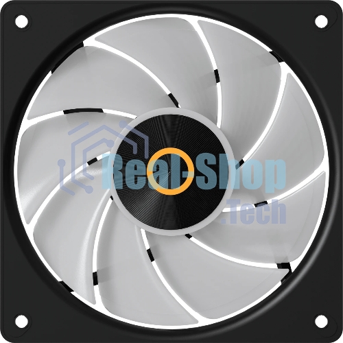 Вентилятор для корпуса Ocypus Gaммa F12 Elite BK ARGB REVERSE BLADE 3 IN 1, 120x120x25мм, 4-PIN PWM, 600-1800 RPM, 26 DBA MAX, HYDRO BEARING