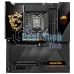 Материнская плата MSI MEG Z890 GODLIKE, LGA1851, Intel Z890, 4xDDR5, 4xSATA, 8xM.2, 2xPCIe 5.0 x16, 1xPCIe 4.0 x4, 2xThunderbolt 4 (40Gbps), 1x10G LAN, 1x5Gb LAN, Wi-Fi 7, Bluetooth 5.4, 5xUSB-C 10Gbps, 1xUSB-C 20Gbps, 8xUSB-A 10Gbps, 4xUSB-A 5Gbps, 4xUSB-A 2.0, 1xS/PDIF, 2x3.5 мм, 7.1, E-ATX
