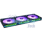Вентилятор для корпуса Lian-Li Uni Fan SL-INF Wireless 120 ARGB 120х124.5x28 черный 4-pin 29.2дБ (упак.:3шт) (G99.12SLIN1W3B.R0) Ret