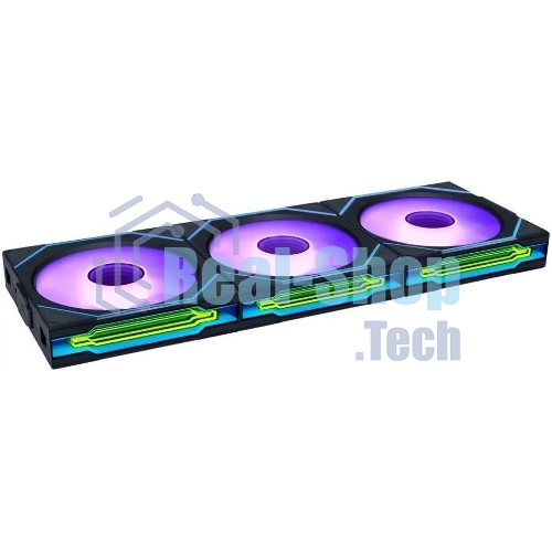 Вентилятор для корпуса Lian-Li Uni Fan SL-INF Wireless 120 ARGB 120х124.5x28 черный 4-pin 29.2дБ (упак.:3шт) (G99.12SLIN1W3B.R0) Ret