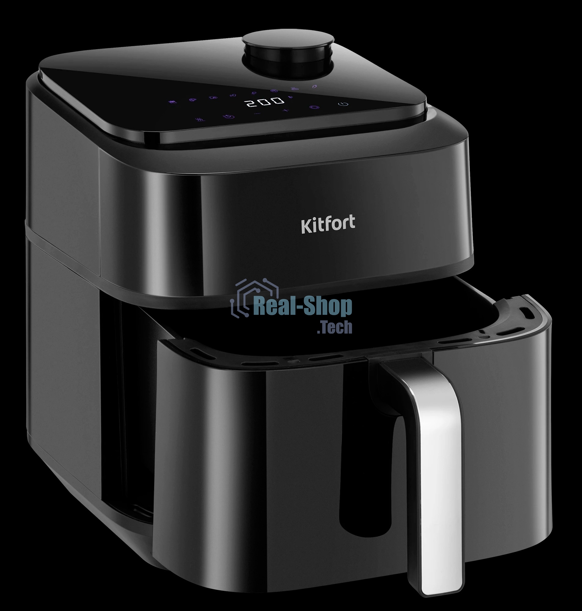 Аэрогриль Kitfort КТ-8154 6.5л 1600Вт черный