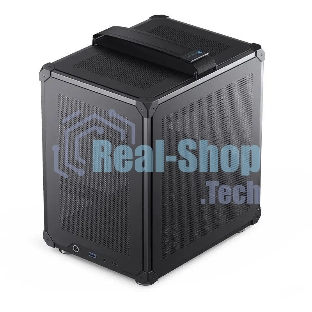Компьютерный корпус JONSBO Computer Case C6Handle black hang-in version черный, Mini-Tower, материнская плата mATX, без БП, прозрачная боковая панель