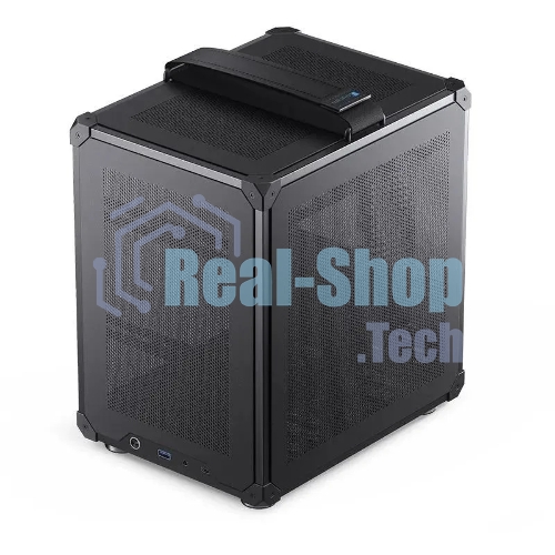 Компьютерный корпус JONSBO Computer Case C6Handle black hang-in version черный, Mini-Tower, материнская плата mATX, без БП, прозрачная боковая панель