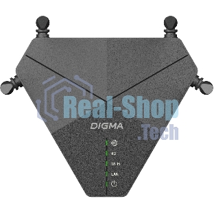 Роутер беспроводной Digma DWR-N302LTE N300 10/100BASE-TX/3G/4G cat. 4 черный