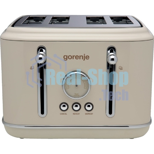 Тостер Gorenje T2300CLIN 1150Вт бежевый/серебристый