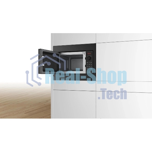 Микроволновая печь Bosch BFL523MB4 черный (встраиваемая)
