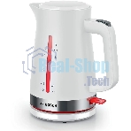 Чайник электрический Bosch TWK4M221 1.7 л, белый корпус: пластик