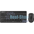 Комплект клавиатура+мышь A4Tech FStyler FG2200 Air2 беспроводной, USB, 1200 DPI, черный