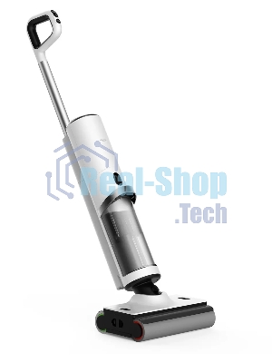 Пылесос вертикальный Deerma DEM-VX910W белый/черный, питание от аккумулятора, 230 Вт, уборка влажная/сухая, пылесборник 0.7 л, работа от АКБ max - 45 мин