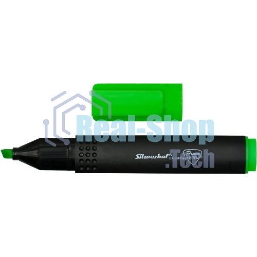 Текстовыделитель Silwerhof Prime 108031-03, скошенный пишущий наконечник, 1-4мм, зеленый, коробка