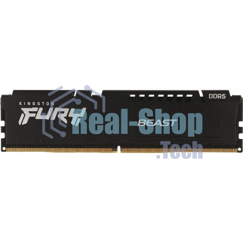 Оперативная память Kingston Fury Beast, DDR5, 32Gb (2x16Gb), 6000MHz, CL36, DIMM, с радиатором, черный