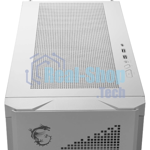 Компьютерный корпус MSI MPG VELOX 300R AIRFLOW PZ белый, Global, 2xUSB 3.2 Gen 1, 1xUSB 3.2 Gen2Type-C, 2x160мм ARGb Fan, 1