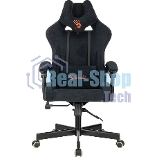 Кресло A4Tech Bloody GC-560 черный, ткань, 150 кг, подголовник, регулируемые подлокотники, механизм качания
