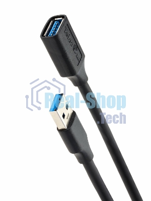Кабель удлинительный USB3.0 Am-Af 1m Telecom черный (TUS708-1M)