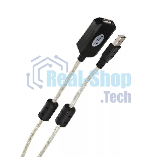 Кабель-адаптер VCOM VUS7049-25M USB2.0-repeater, удлинительный активный Am-->Af 25м
