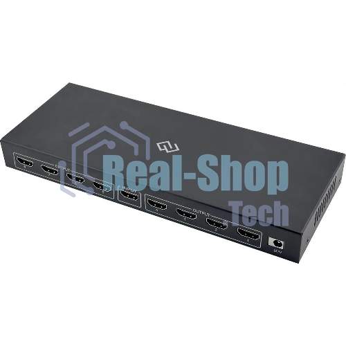 Сплиттер аудио-видео Digma DHSP-v2x8 HDMI (f)/8xHDMI (f) черный