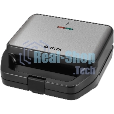 Вафельница Vitek VT-2626 850Вт черный/серебристый