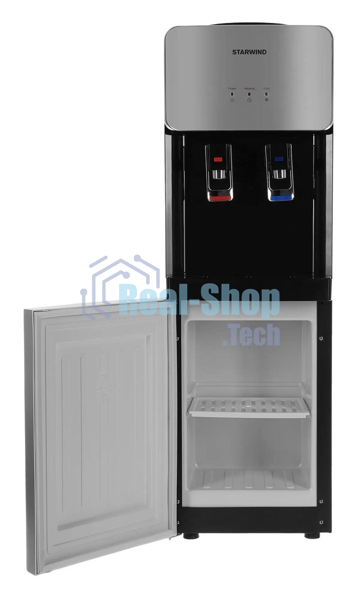 Кулер для воды Starwind SW-1011EB, верхняя загрузка, нагрев 95 °С, охлаждение 10 °С, черный/серебристый